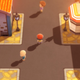 A Pokemon trainer walks through one of Pokemon BDSP's cities at dusk.